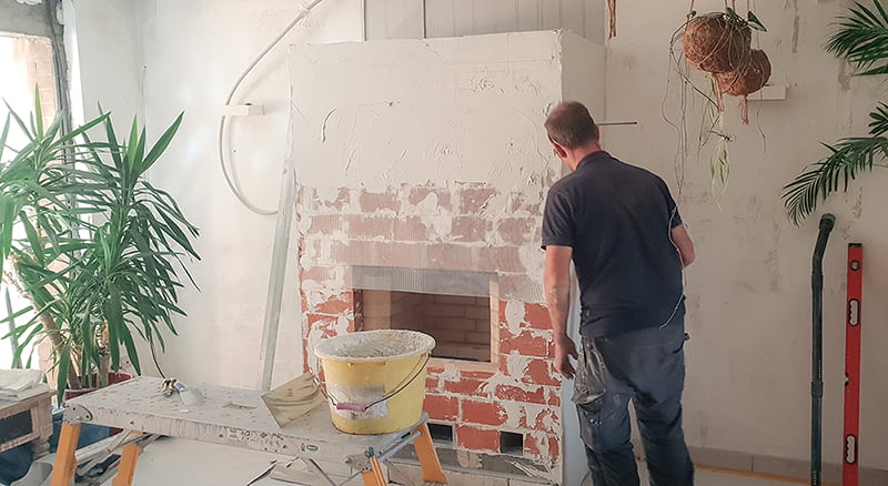 Massakachel installatie door Renders in West-Vlaanderen